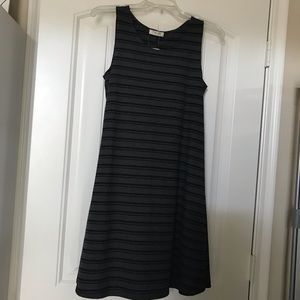 Grey with black strips short dress brand new